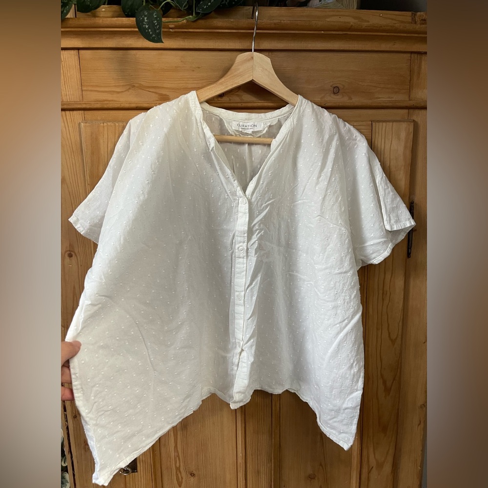 Emerson Fry Textured Cream Blouse
